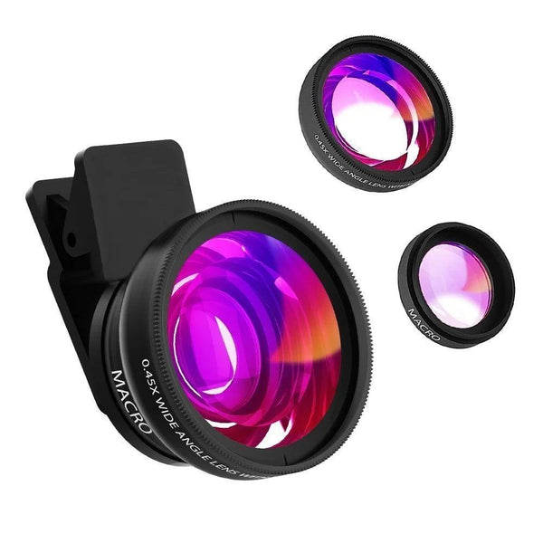 Tongdaytech Mobile Phone Lens 0.45x Super Wide Angle 12.5x Macro HD Camera Lens For iPhone 12 11 8 7 6 XS Huawei Xiaomi Samsung