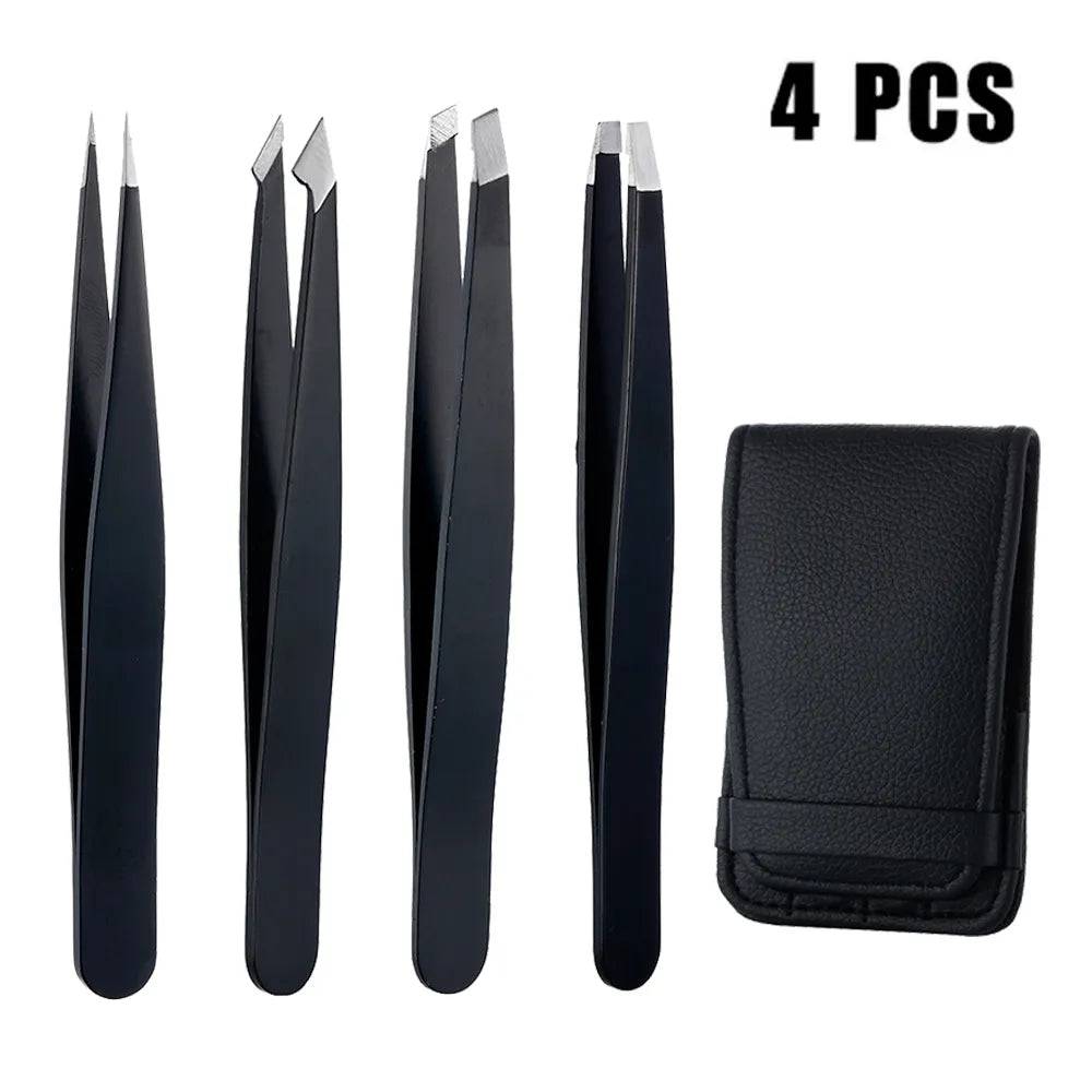 Anti-Static Stainless Steel Tweezers Maintenance Tools Industrial Precision Straight Tweezers Repair Tool for Eyebrow DIY - Property & Safety Tradings