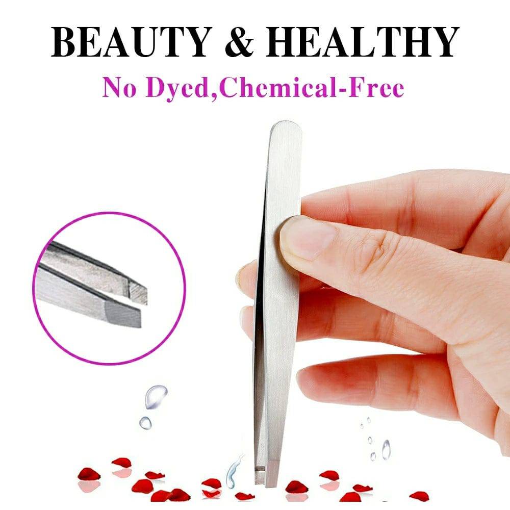 Anti-Static Stainless Steel Tweezers Maintenance Tools Industrial Precision Straight Tweezers Repair Tool for Eyebrow DIY - Property & Safety Tradings