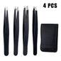 Anti-Static Stainless Steel Tweezers Maintenance Tools Industrial Precision Straight Tweezers Repair Tool for Eyebrow DIY - Property & Safety Tradings