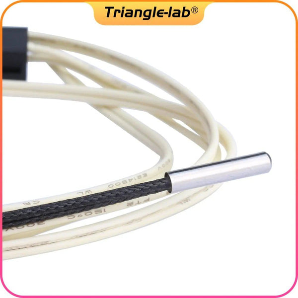 Trianglelab PT1000 Thermistor Cartridge for 3D printer Volcano/ v6 heater block UPTO 450C PEEK PEI PT100 printing