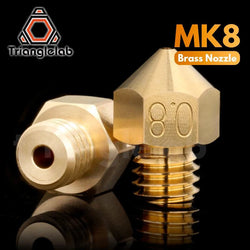 trianglelab Top quality Brass MK8 Nozzle for 3D printers hotend 1.75MM Filament  J-head cr10 heat block ender3 hotend m6 Thread