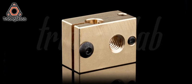 Trianglelab v6 Brass Heatblock For Hotend 3D Printer High Temperature Hardened Steel V6 Nozzles DDB  MATRIX EXTRUDER