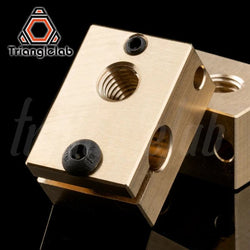 Trianglelab v6 Brass Heatblock For Hotend 3D Printer High Temperature Hardened Steel V6 Nozzles DDB  MATRIX EXTRUDER