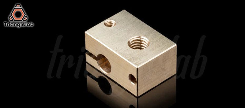 Trianglelab v6 Brass Heatblock For Hotend 3D Printer High Temperature Hardened Steel V6 Nozzles DDB  MATRIX EXTRUDER