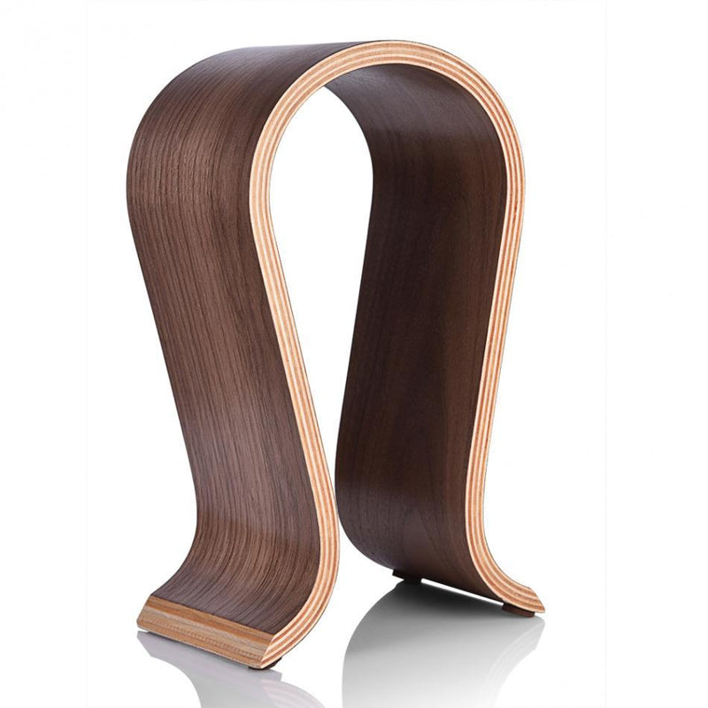 U-Shaped Wooden Headphones Stand