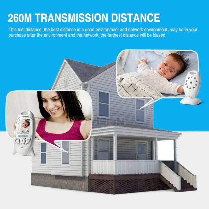 VB601 Video Baby Monitor Wireless 2.0'' LCD Babysitter 2 Way Talk Night Vision Temperature Security Nanny Camera 8 Lullabies - Property & Safety Tradings