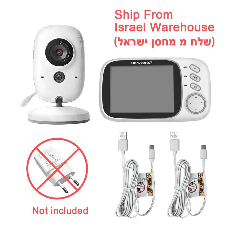 VB603 Video Baby Monitor 2.4G Wireless With 3.2 Inches LCD 2 Way Audio Talk Night Vision Surveillance Security Camera Babysitter - Property & Safety Tradings