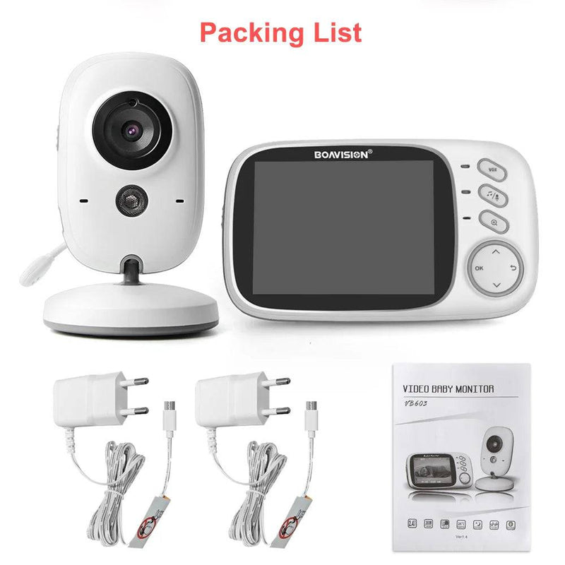 VB603 Video Baby Monitor 2.4G Wireless With 3.2 Inches LCD 2 Way Audio Talk Night Vision Surveillance Security Camera Babysitter - Property & Safety Tradings