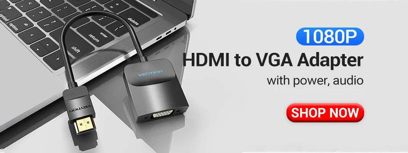 Vention VGA to HDMI Adapter 1080P VGA Male to HDMI Female Converter Cable With Audio USB Power for PS4/3 HDTV VGA HDMI Converter - Property & Safety Tradings