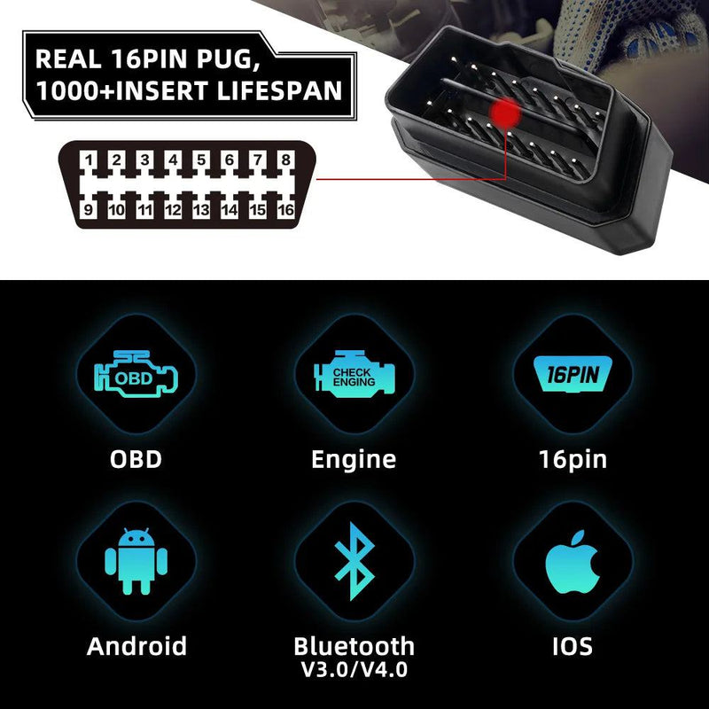 Vgate iCar Pro BT 4.0 OBD2 Scanner For Android/IOS Elm 327 WIFI Car Diagnostic Tool ELM327 V2.3 Code Reader Auto tool Vlinker MC - PST PS Tradings