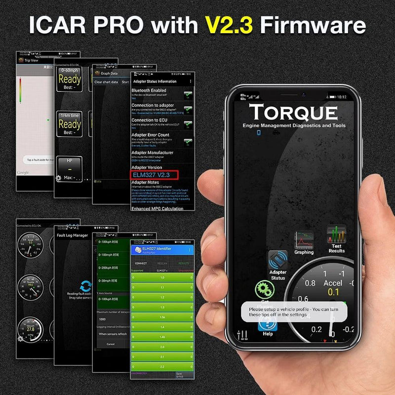 Vgate iCar Pro BT 4.0 OBD2 Scanner For Android/IOS Elm 327 WIFI Car Diagnostic Tool ELM327 V2.3 Code Reader Auto tool Vlinker MC - PST PS Tradings