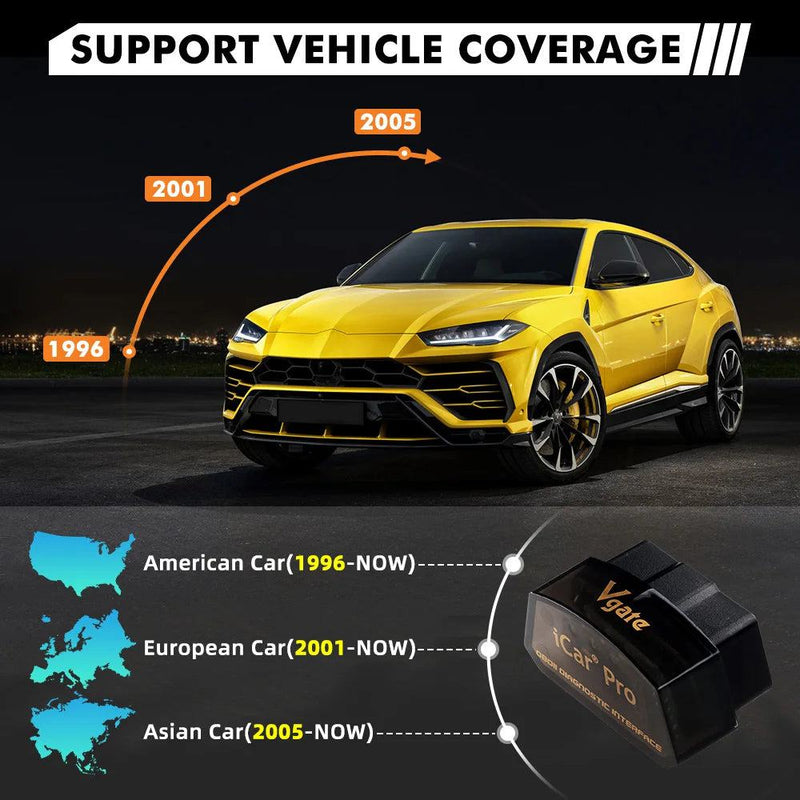 Vgate iCar Pro BT 4.0 OBD2 Scanner For Android/IOS Elm 327 WIFI Car Diagnostic Tool ELM327 V2.3 Code Reader Auto tool Vlinker MC - PST PS Tradings