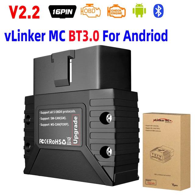 Vgate Vlinker MC iCar Pro Bluetooth-compatible 4.0/WIFI OBD2 Scanner For Android/IOS as icar2 ELM327 Auto Code Reader OBDII Tool - PST PS Tradings