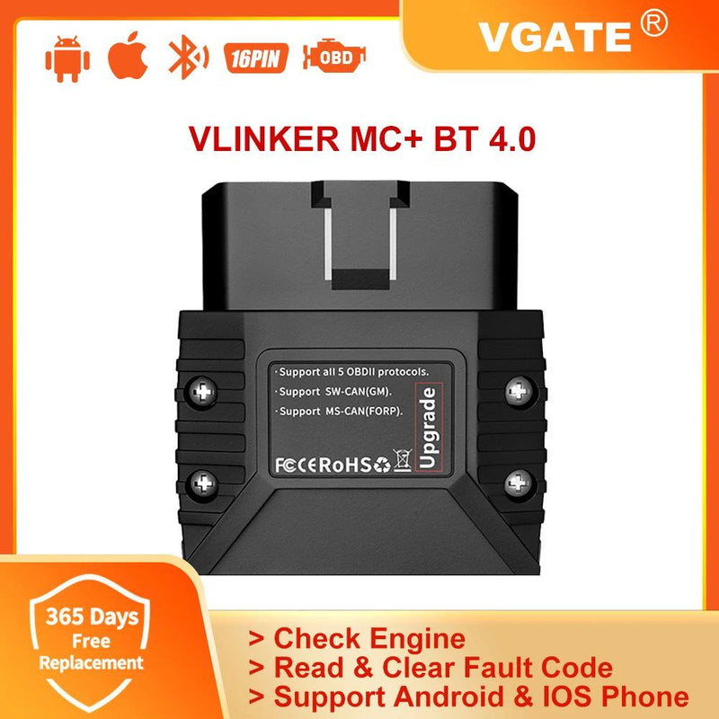 Vgate Vlinker MC iCar Pro Bluetooth-compatible 4.0/WIFI OBD2 Scanner For Android/IOS as icar2 ELM327 Auto Code Reader OBDII Tool - PST PS Tradings