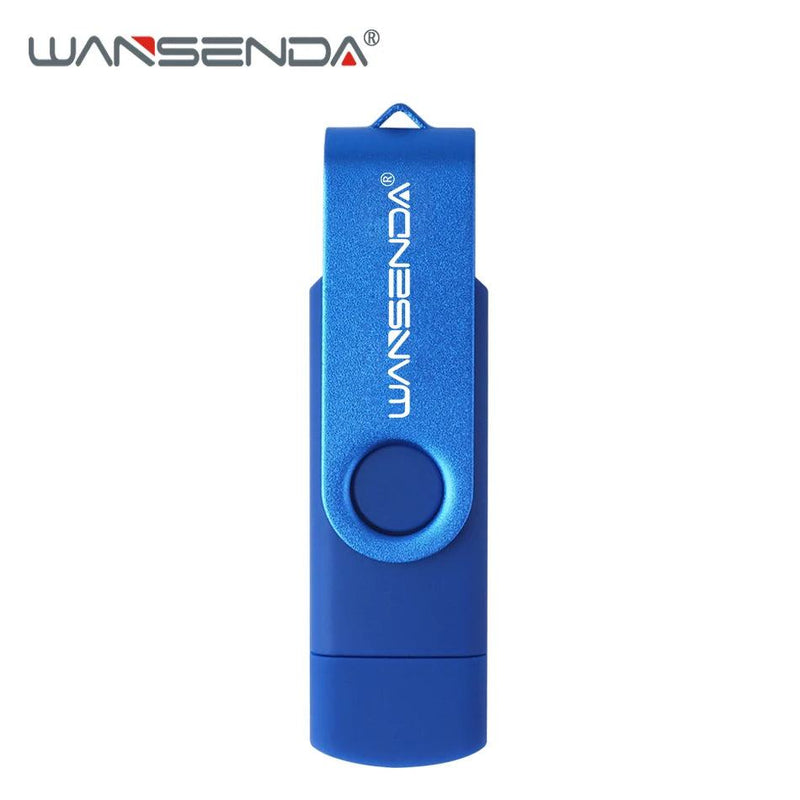 Wansenda OTG USB Flash Drive 256GB 128GB 64GB 32GB 16GB 8GB Cle USB Pendrive For Android Phone/Tablet /PC USB 2.0 Thumb Drive