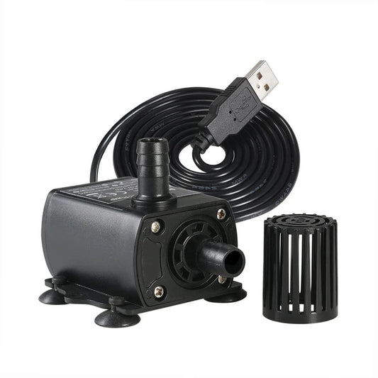 Water Pumps Ultra-quiet Mini USB 5V 4.8W Brushless Water Pump Waterproof Submersible Fountain For Garden Pond Camping - PST PS Tradings