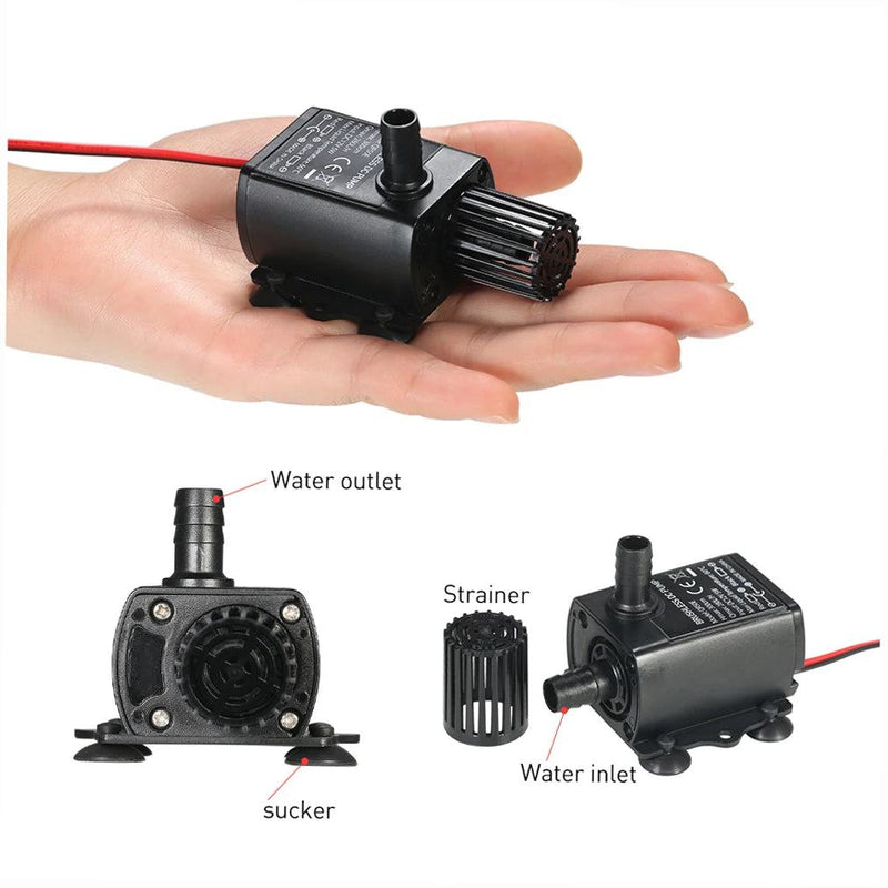 Water Pumps Ultra-quiet Mini USB 5V 4.8W Brushless Water Pump Waterproof Submersible Fountain For Garden Pond Camping - PST PS Tradings