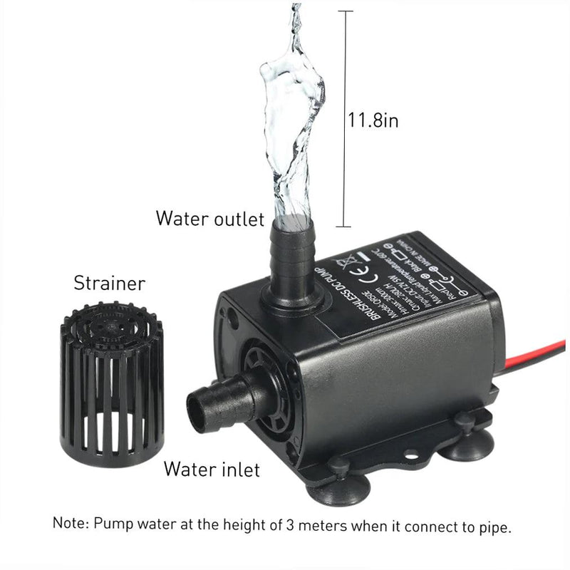 Water Pumps Ultra-quiet Mini USB 5V 4.8W Brushless Water Pump Waterproof Submersible Fountain For Garden Pond Camping - PST PS Tradings