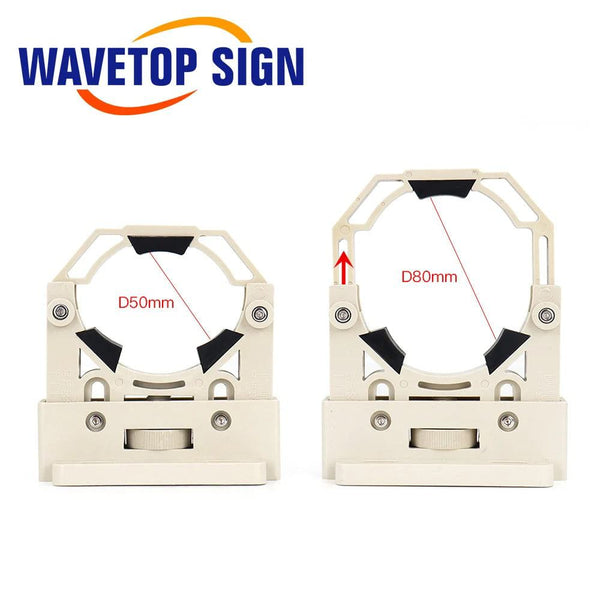 WaveTopSign CO2 Laser Tube Holder Support Mount Flexible Plastic 50-80mm for 50-180W Laser Engraving Cutting Machine 1 pair 2pcs