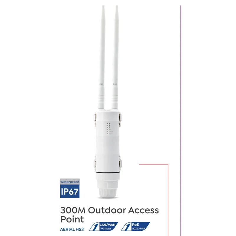 Wavlink N300 High Power Outdoor Weatherproof 30dbm Wireless Wifi Router/AP Repeater/Extender 2.4G 15KV Outer Detachable Antenna - PST PS Tradings