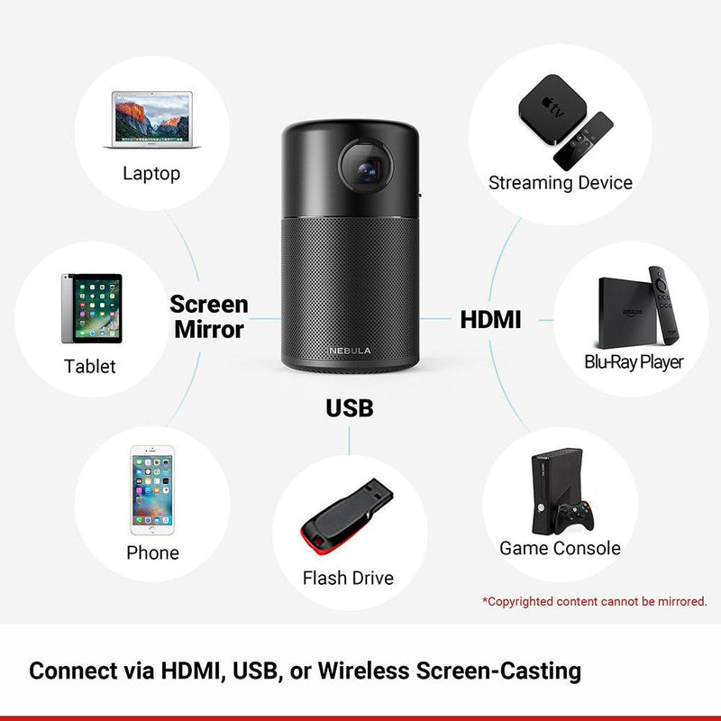 WiFi Mini Projector and Speaker