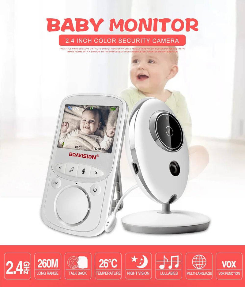 Wireless LCD Audio Video Baby Monitor VB605 Radio Nanny Music Intercom IR 24h Portable Baby Camera Baby Walkie Talkie Babysitter - Property & Safety Tradings