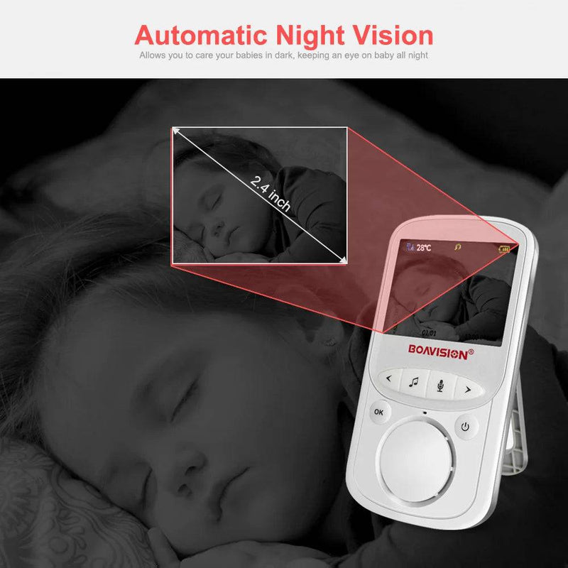 Wireless LCD Audio Video Baby Monitor VB605 Radio Nanny Music Intercom IR 24h Portable Baby Camera Baby Walkie Talkie Babysitter - Property & Safety Tradings