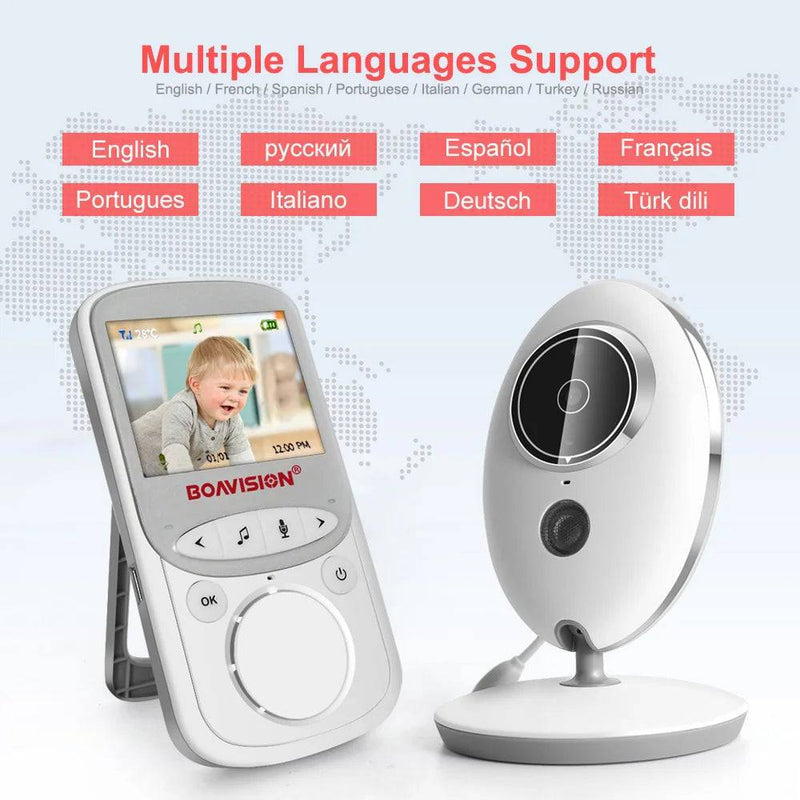 Wireless LCD Audio Video Baby Monitor VB605 Radio Nanny Music Intercom IR 24h Portable Baby Camera Baby Walkie Talkie Babysitter - Property & Safety Tradings