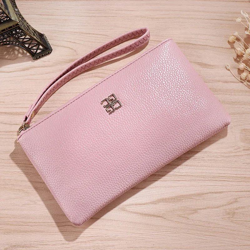 Women Long Casual Wallet Litchi Grain PU Leather Lady Zipper Phone Pocket Credit Card Holder Female Purse Coin Money Bag Clutch - PST PS Tradings