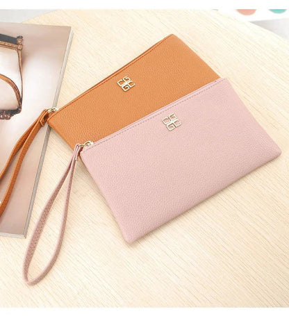 Women Long Casual Wallet Litchi Grain PU Leather Lady Zipper Phone Pocket Credit Card Holder Female Purse Coin Money Bag Clutch - PST PS Tradings