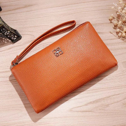 Women Long Casual Wallet Litchi Grain PU Leather Lady Zipper Phone Pocket Credit Card Holder Female Purse Coin Money Bag Clutch - PST PS Tradings