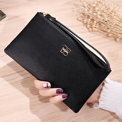 Women Long Casual Wallet Litchi Grain PU Leather Lady Zipper Phone Pocket Credit Card Holder Female Purse Coin Money Bag Clutch - PST PS Tradings