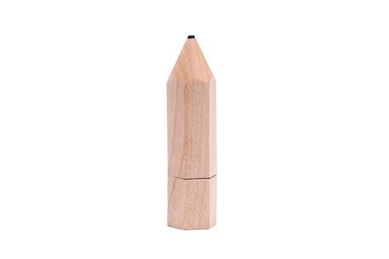 Wooden Pencil USB Flash Drives Free Custom Logo Pen Drive Maple Wood Real Capacity Memory Stick 64GB/32GB/16GB/8G/4G Gift U Disk - PST PS Tradings