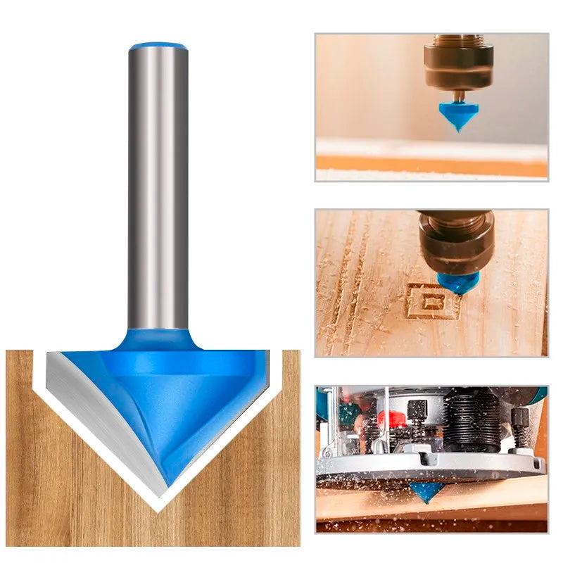 XCAN 6mm Router Bit V shape Groove Milling Cutter Carbide Engraving Bit Woodworking Cutter