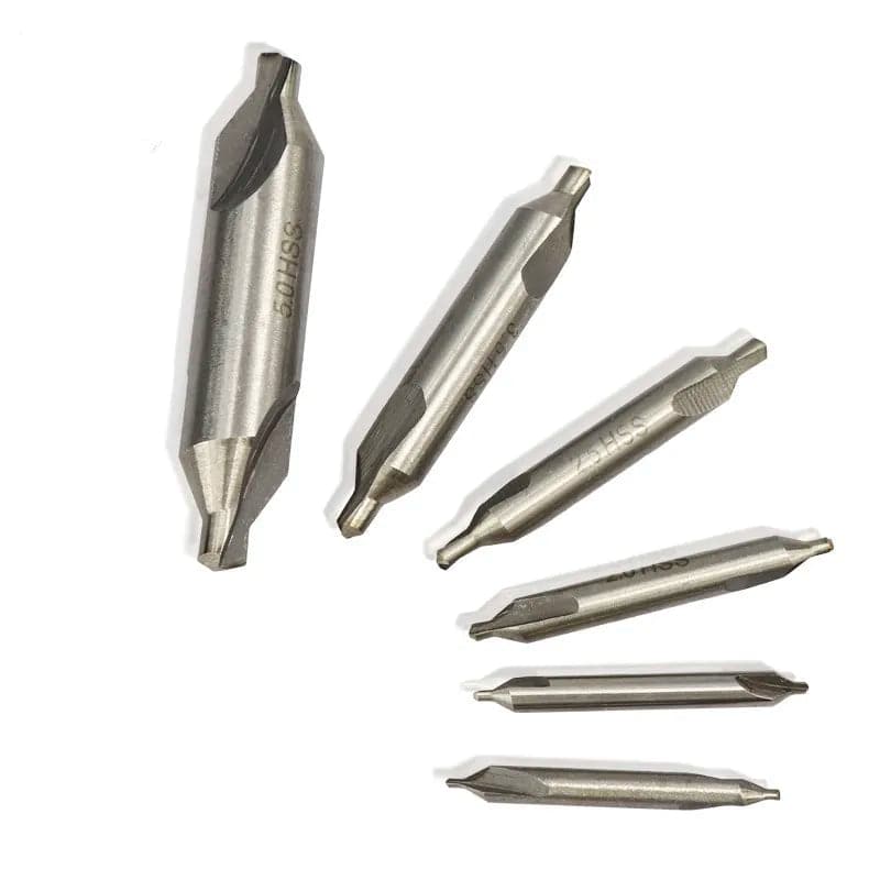 XCAN HSS Center Drills Bit 60 Degree Metal Drill Bit Power Tools Hole Drilling Hole Cutter 1.0/1.5/2.0/2.5/3.0/3.5/4.0/5.0mm - Property & Safety Tradings