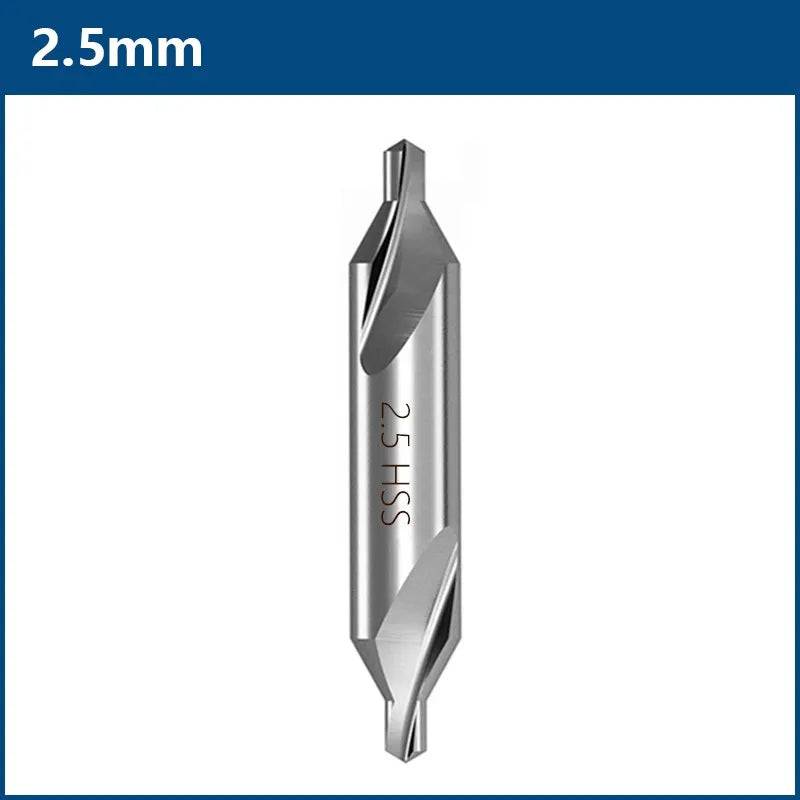 XCAN HSS Center Drills Bit 60 Degree Metal Drill Bit Power Tools Hole Drilling Hole Cutter 1.0/1.5/2.0/2.5/3.0/3.5/4.0/5.0mm - Property & Safety Tradings