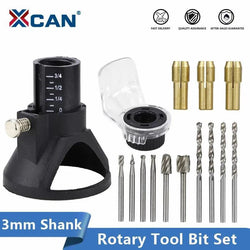 XCAN Rotary Tools Dedicated Locator Set Grinding Locator with Twist Drill Bit Wood Rotary Files Power Tools Accessories