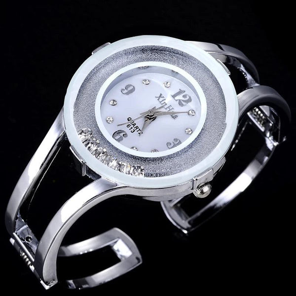 XINHUA Fashion Watches Women Stainless Steel Bracelet Bangle Rhinestone Luxury Party Dress Female Clock Relogios Feminino - PST PS Tradings