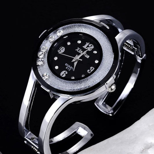 XINHUA Fashion Watches Women Stainless Steel Bracelet Bangle Rhinestone Luxury Party Dress Female Clock Relogios Feminino - PST PS Tradings