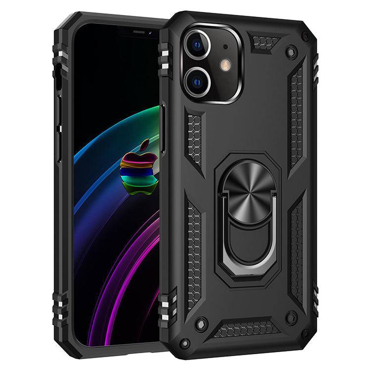 iPhone 13  Case With Kickstand, Heavy Duty Military Grade Protection Phone Case, Built-In 360° Rotate Ring Stand, Shockp - Property & Safety Tradings